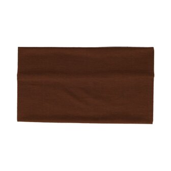 Haarband Basic 9cm Effen Stof Bruin
