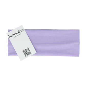 Haarband Basic 7cm Effen Stof Lila Paars
