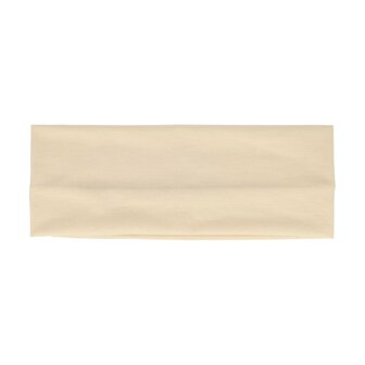 Haarband Basic 7cm Effen Stof Creme