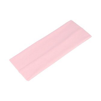 Haarband Basic 7cm Effen Stof Licht Roze