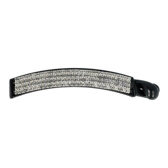 Bananenklem Recht Strass Steentjes 9,5cm Zwart