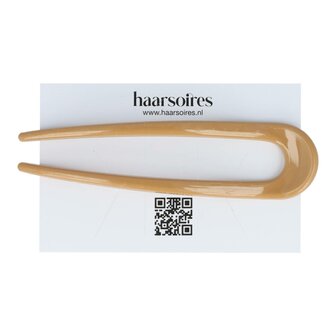 Haarpin Knot Kunststof 11cm Beige