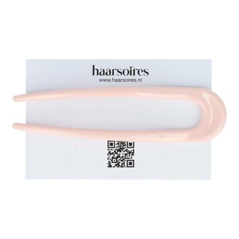 Haarpin Knot Kunststof 11cm Licht Roze