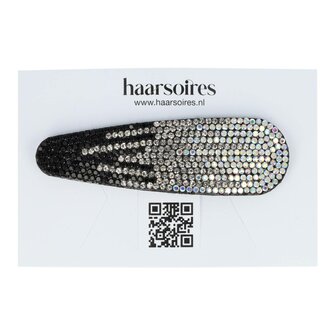 Klikklak Haarspeld Glitter 8cm Zwart