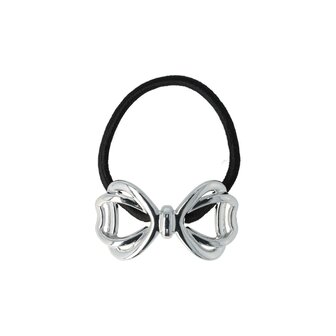 Haarelastiek Strik Cuff Ornament Zilver