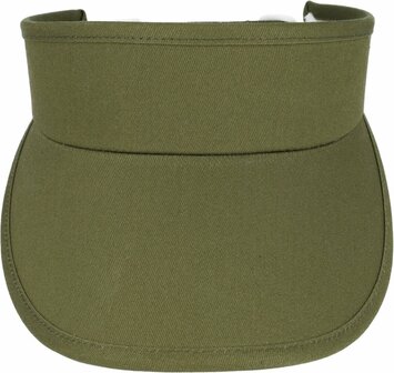 Zonneklep Stevige Klep Verstelbaar 54cm - 59cm Groen