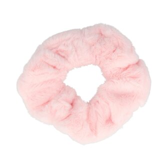 Scrunchie Teddy Stof 10cm Roze