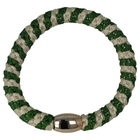 Haarelastieken-hair-tie-armband-streep-patroon-groen-creme