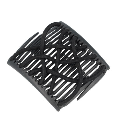Haarspeld-EZ-comb-elastieken-zwart