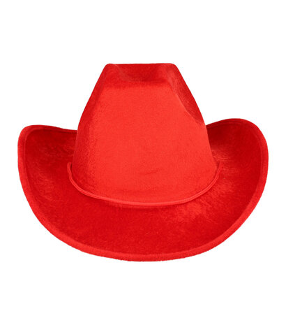 cowboyhoed-velvet-rood