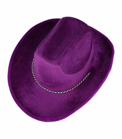 Cowboyhoed Velvet Paars