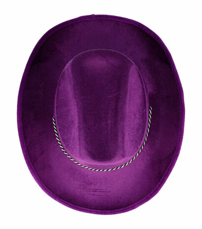 Cowboyhoed Velvet Paars