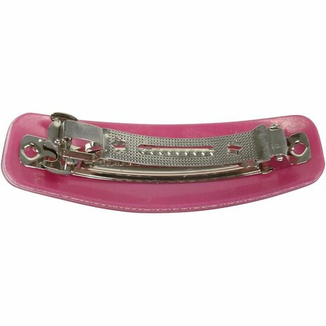 Haarspeld Fantasie Print Steentjes Wit Roze
