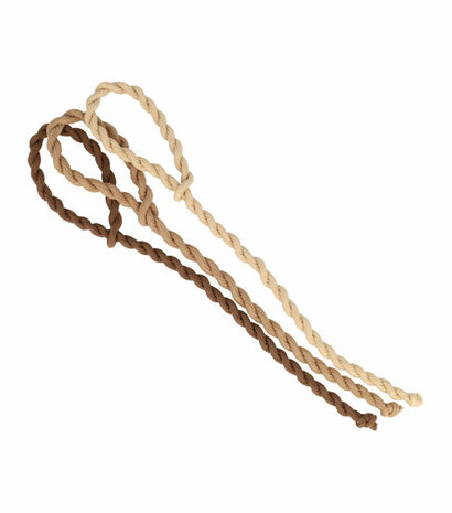 Haarelastieken Hair Tie Koord Bruin