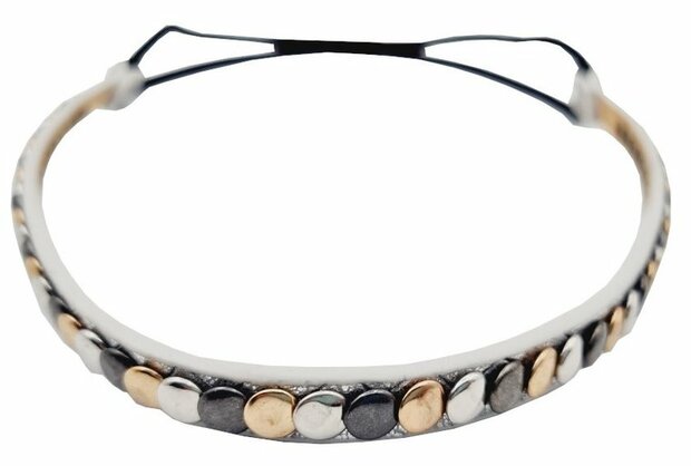 Haarband Studs Koper Grijs Zilver
