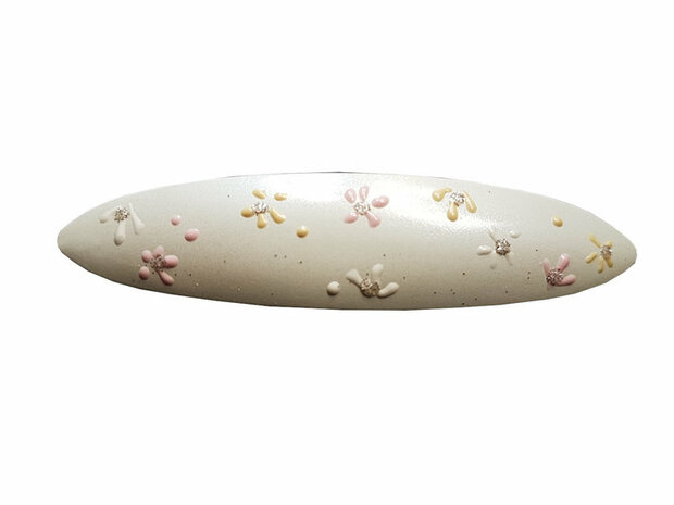 Haarspeld Bloemen Print Creme