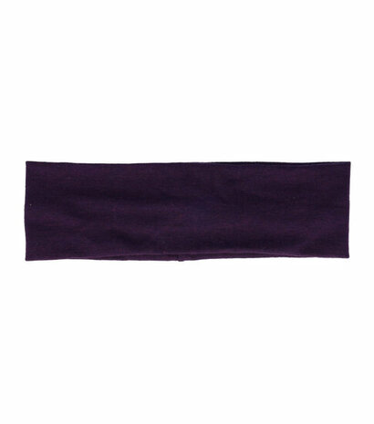 Haarband Basic 6cm Effen Donker Paars