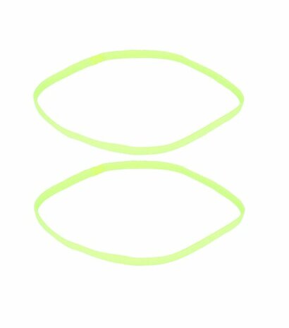 Haarband Elastiek Sport Anti Slip Neon Geel