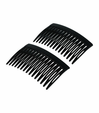 Haarspeld Haarkammen Set Recht 7cm Zwart