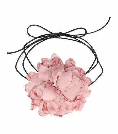 Haarband Veter Bloem 12cm Roze