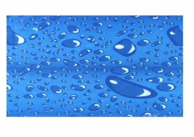 Haarband Multifunctioneel Druppel Print Blauw