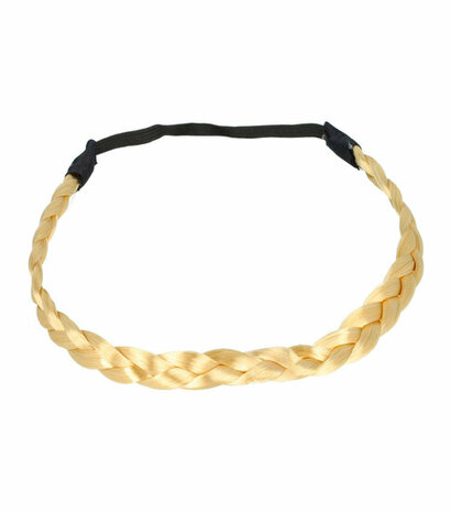 Haarband Vlecht 1,5cm Imitatie Haar Goud Blond