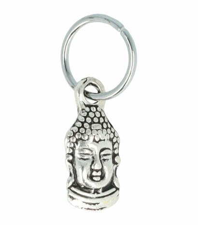 Haarringen Bedel Boedha Zilver