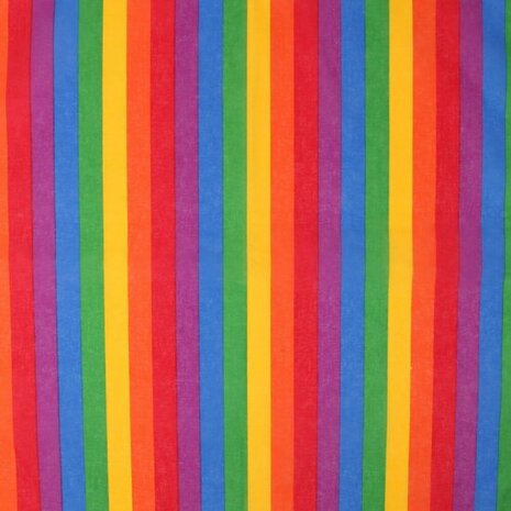 Haarband Bandana Zakdoek Regenboog Print Multi Color Blauw Groen Geel Rood