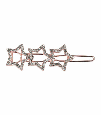 Haarspeld Clip Sterren Strass Koper Goud