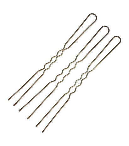 Haarpinnen Haardotspelden 24 Stuks 8cm Bruin