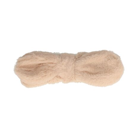 Haarband Make-up Furry Strik Beige