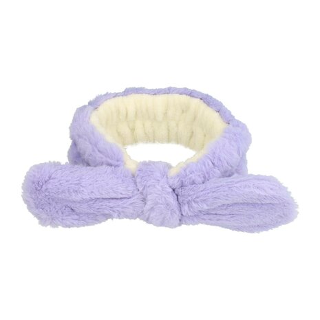 Haarband Make-up Furry Strik Paars