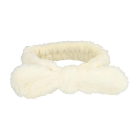Haarband Make-up Furry Strik Creme