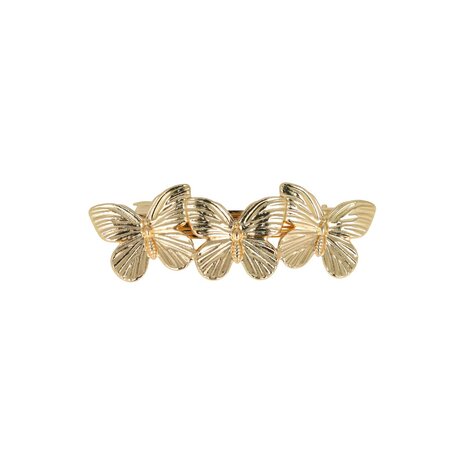 Haarspeld Vlinder Metaal 7cm Goud