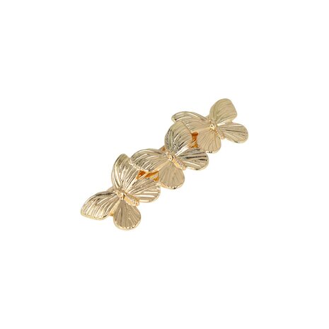 Haarspeld Vlinder Metaal 7cm Goud