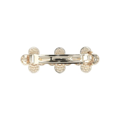 Haarspeld Klavertje Vier Metaal 7,5cm Zilver