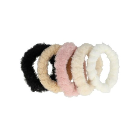 Haarelastieken Furry 6cm Color