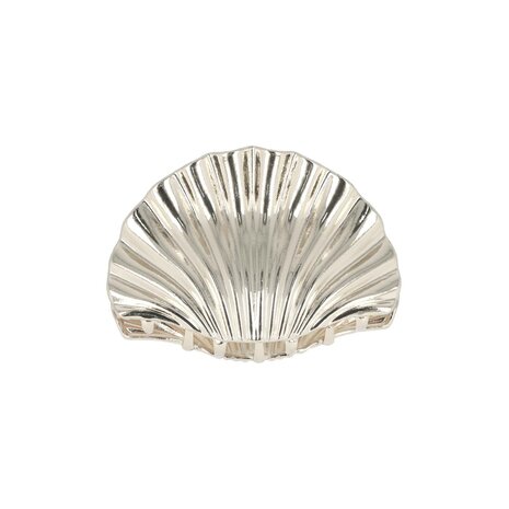 Haarklem Schelp Metaal 5,5cm Zilver