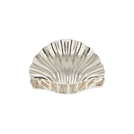 Haarklem Schelp Metaal 5,5cm Zilver