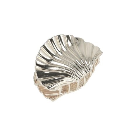 Haarklem Schelp Metaal 5,5cm Zilver