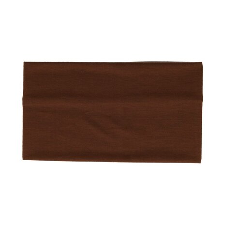 Haarband Basic 11cm Effen Stof Bruin