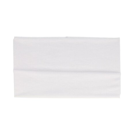 Haarband Basic 11cm Effen Stof Wit