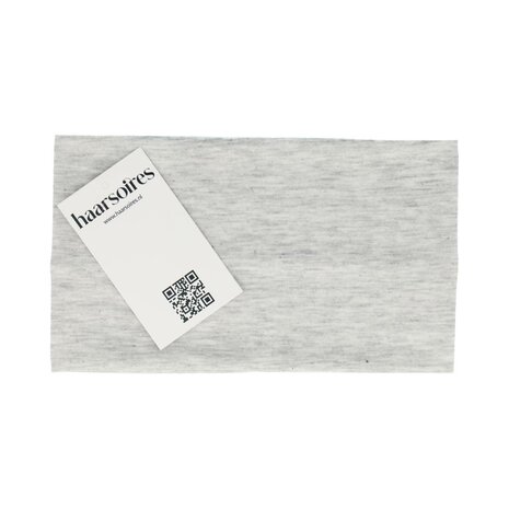 Haarband Basic 11cm Effen Stof Grijs