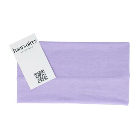 Haarband Basic 11cm Effen Stof Lila Paars