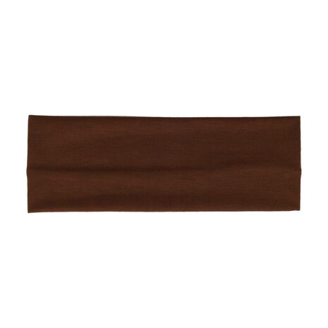 Haarband Basic 7cm Effen Stof Bruin
