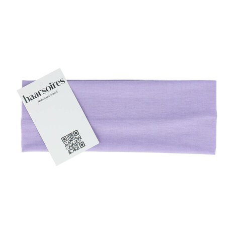Haarband Basic 7cm Effen Stof Lila Paars