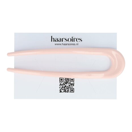 Haarpin Knot Kunststof 11cm Licht Roze