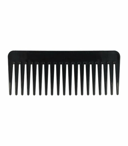 Grove Kam Brede Tand 15cm Zwart