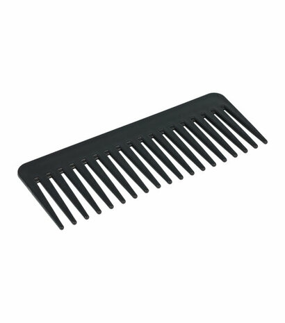 Grove Kam Brede Tand 15cm Zwart