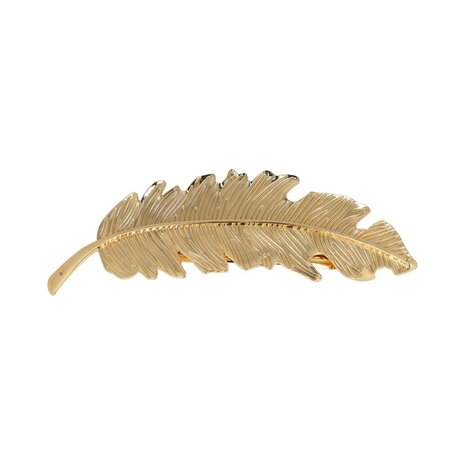 Haarspeld Veer 9cm Goud